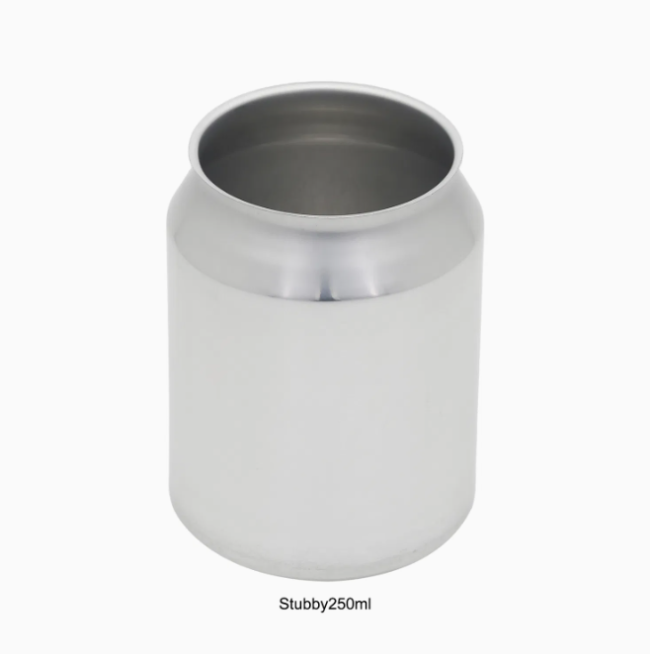 250ml Stubby Cans Aluminum Cans for Carbonated Drinks Soda Mineral Water